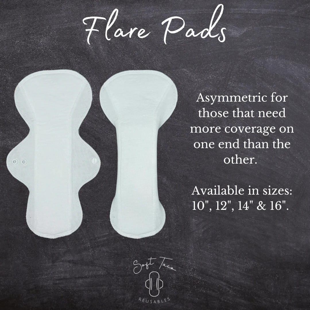 Asymmetric - 16" Velour Gusher - SINGLE PAD - Select your colour - Image 9